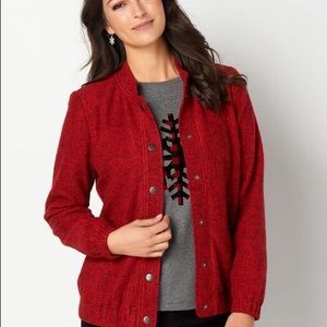 NWT Marled Bomber Jacket